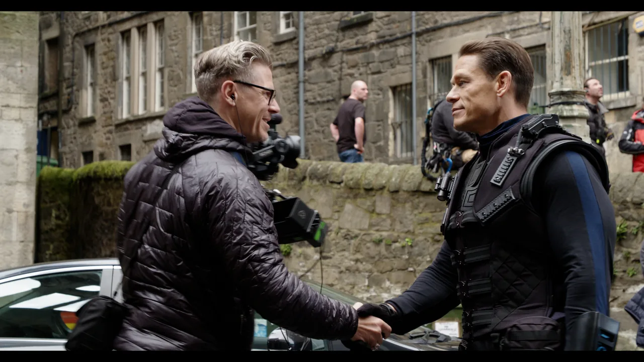 With John Cena on Fast & Furious 9 in Edinburgh