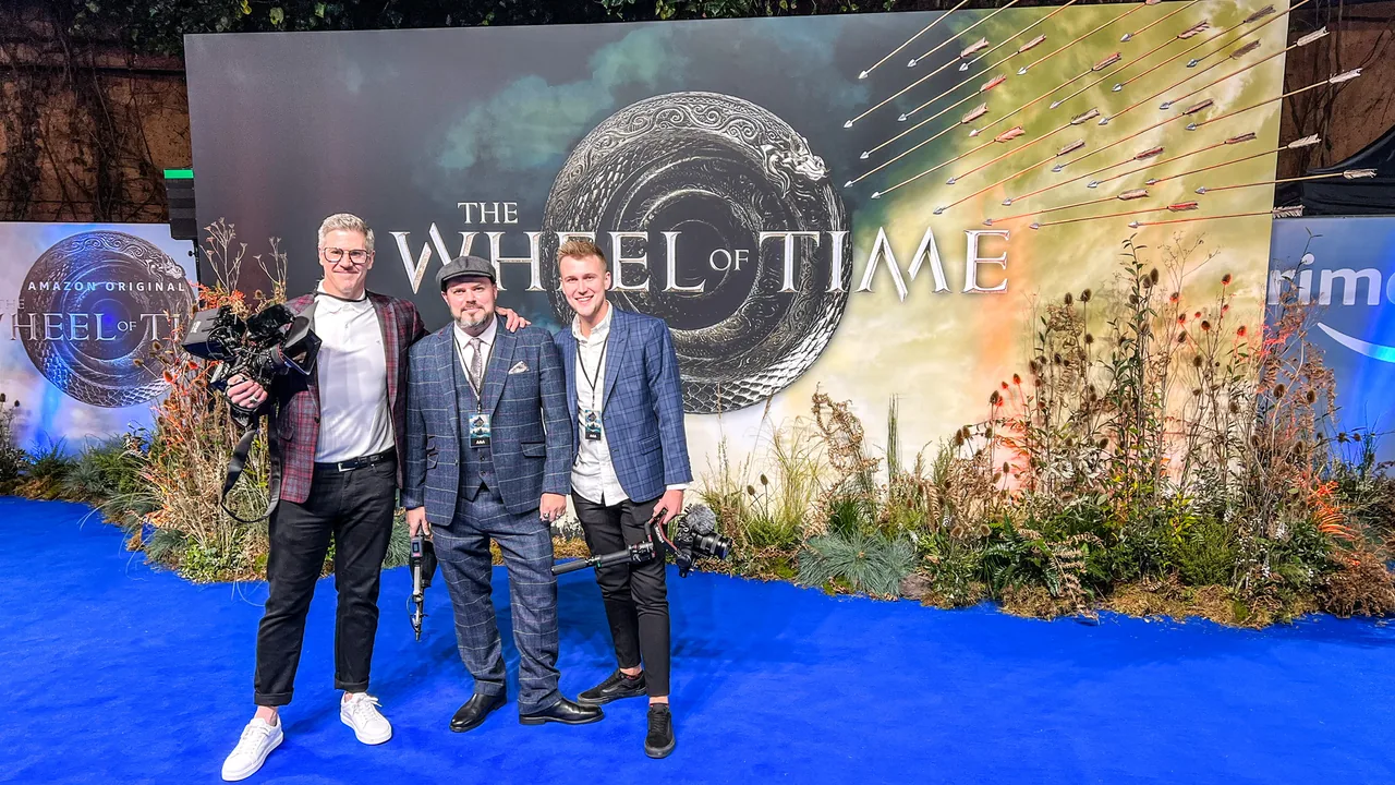 On the carpet at The Wheel of Time premiere