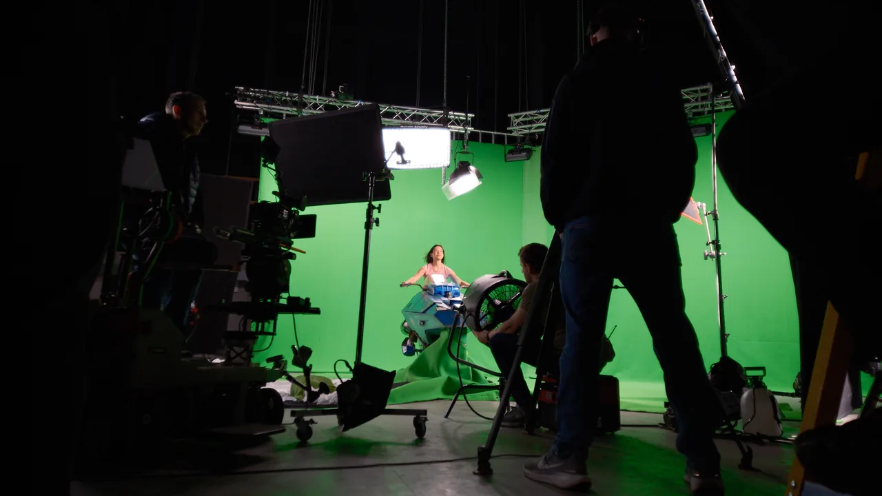 Green screen at Shepperton